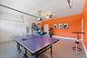 Game room in garage