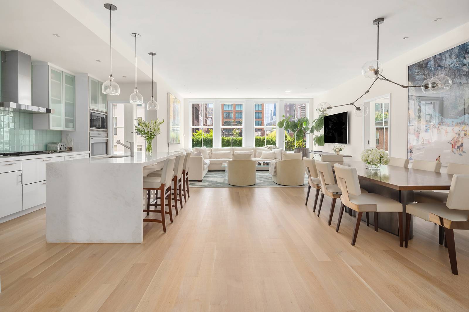 Embodying the very essence of iconic Tribeca loft style living, this expansive, carefully considered 1, 945 sq.