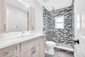 Walk-in shower & Modern Vanity
