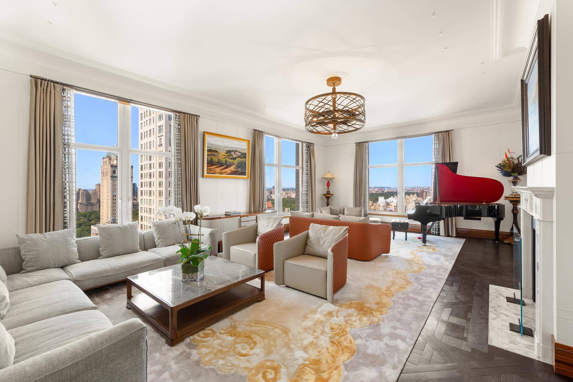 This stunning 5000 square foot duplex is comprised of the 36th and 37th floors of 515 Park Avenue, a white glove full service limestone condominium.