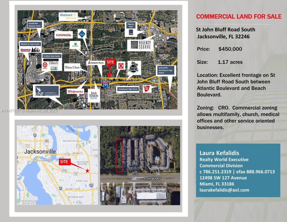 1. 17 acre site with excellent frontage on St.