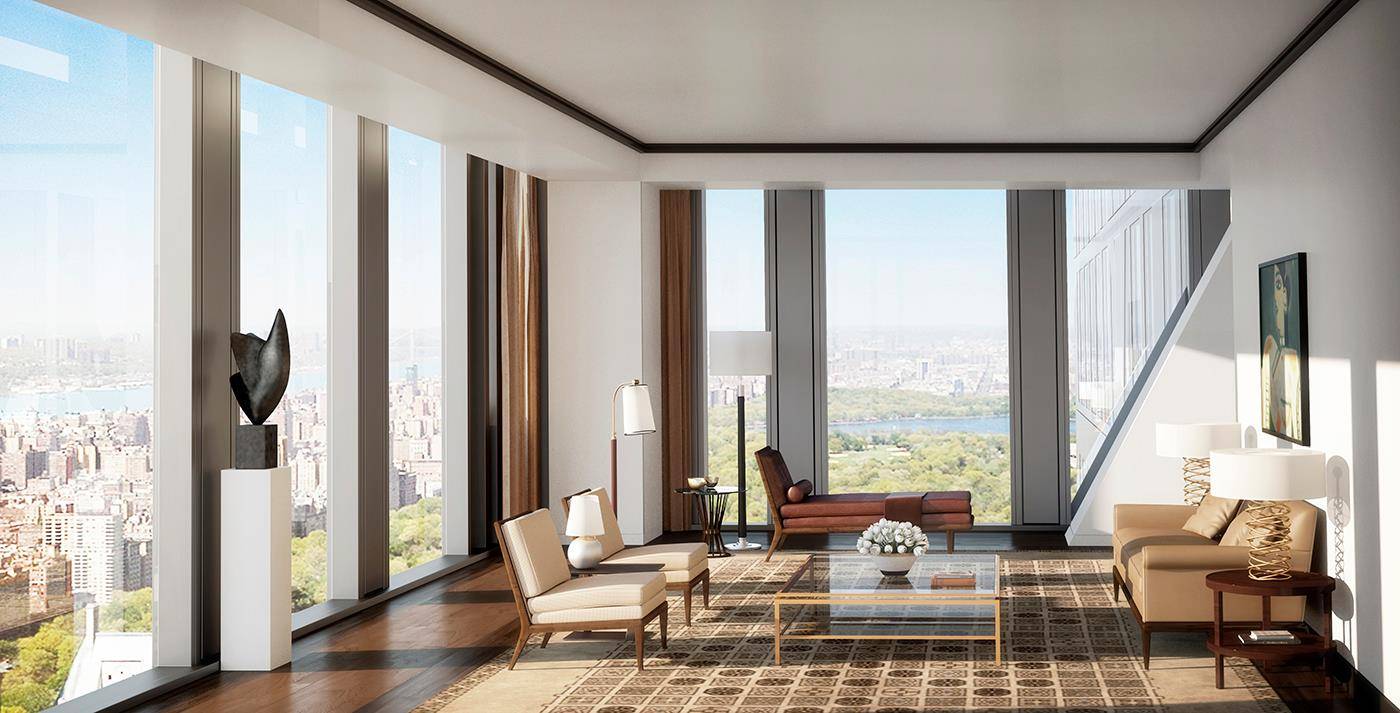 Comprising the entire 78th and 79th floors for a total of 7, 455 square feet, Penthouse 78 stands out as a truly palatial residence atop Jean Nouvels iconic crystalline tower, ...