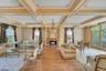 Great room w coffered ceiling