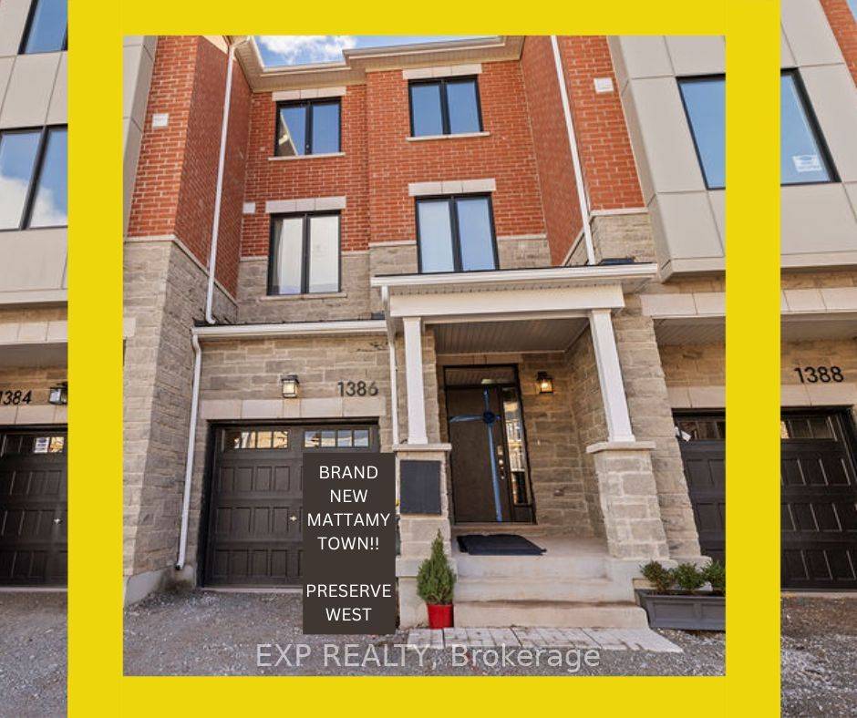 BRAND NEW, never lived in, Mattamy built modern townhouse in Oakville's sought after Preserve West !