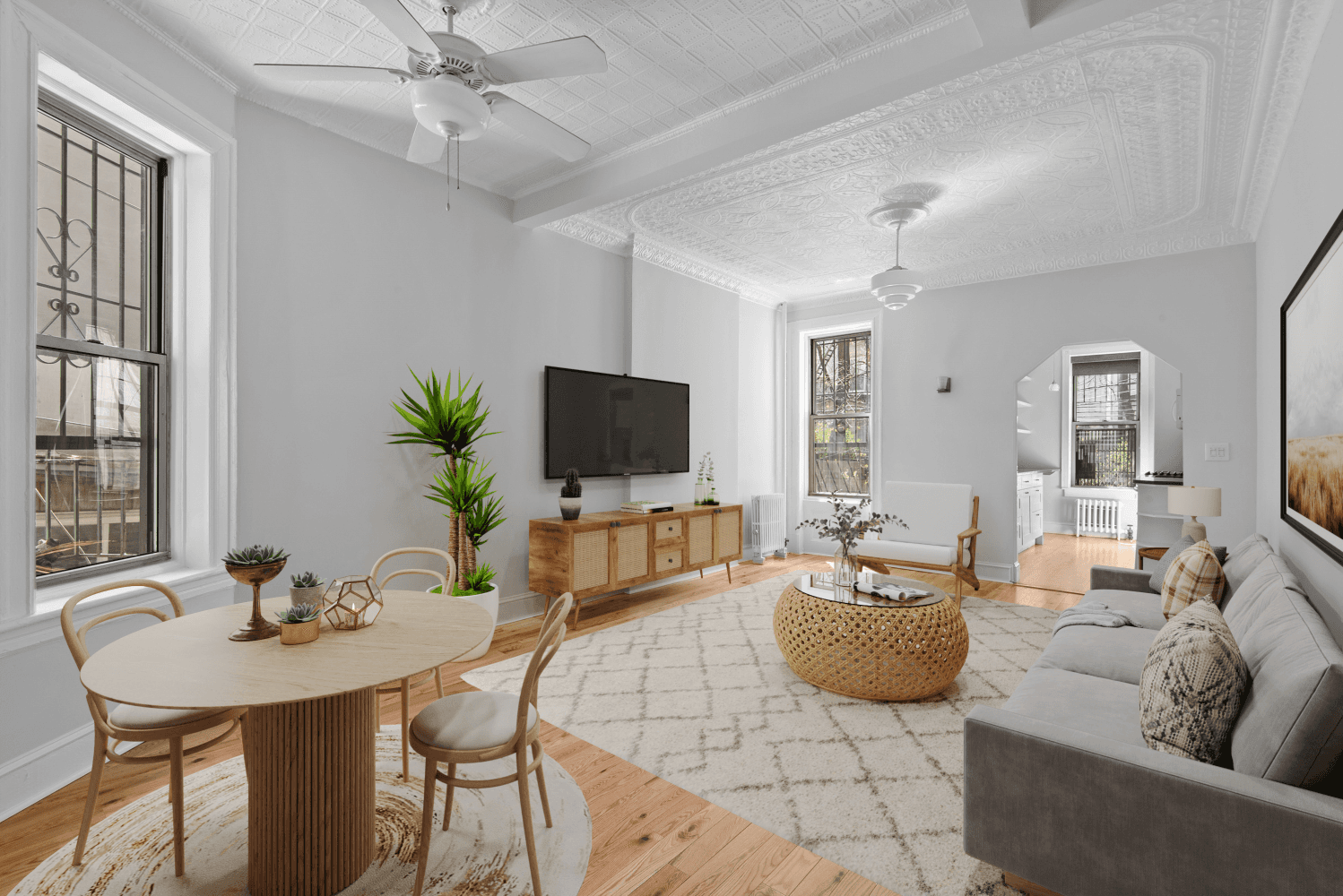A dreamy Park Slope lifestyle awaits in this renovated pre war rental boasting charming original details, modern upgrades, and a flexible 2 bedroom, 1 bathroom layout with dedicated home office ...