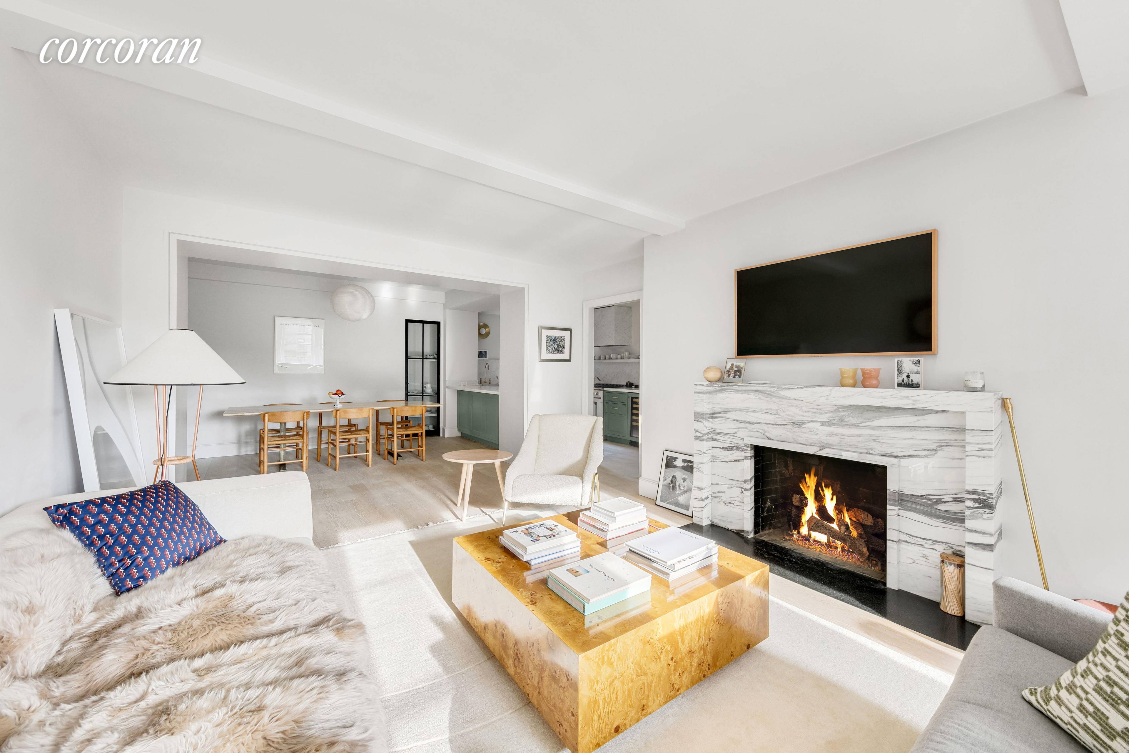 Stunning, triple mint three bedroom home at 59 West 12th Street, a highly sought after full service Bing and Bing prewar condominium in the heart of Greenwich Village.