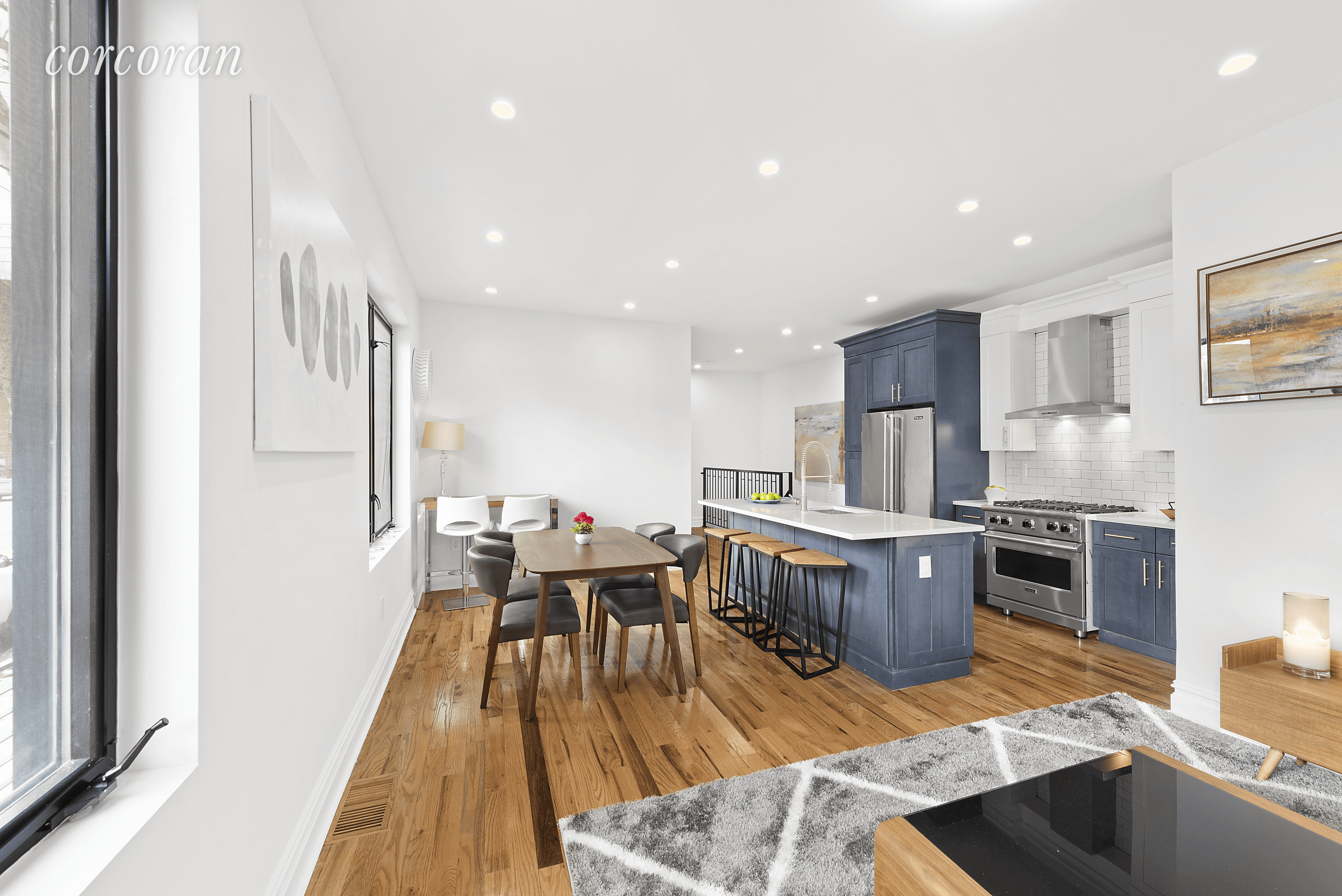 Introducing 453 Fenimore Street, a massive, two family residence featuring a three bedroom, two bathroom home over a three bedroom, two and a half bathroom duplex with a private parking ...
