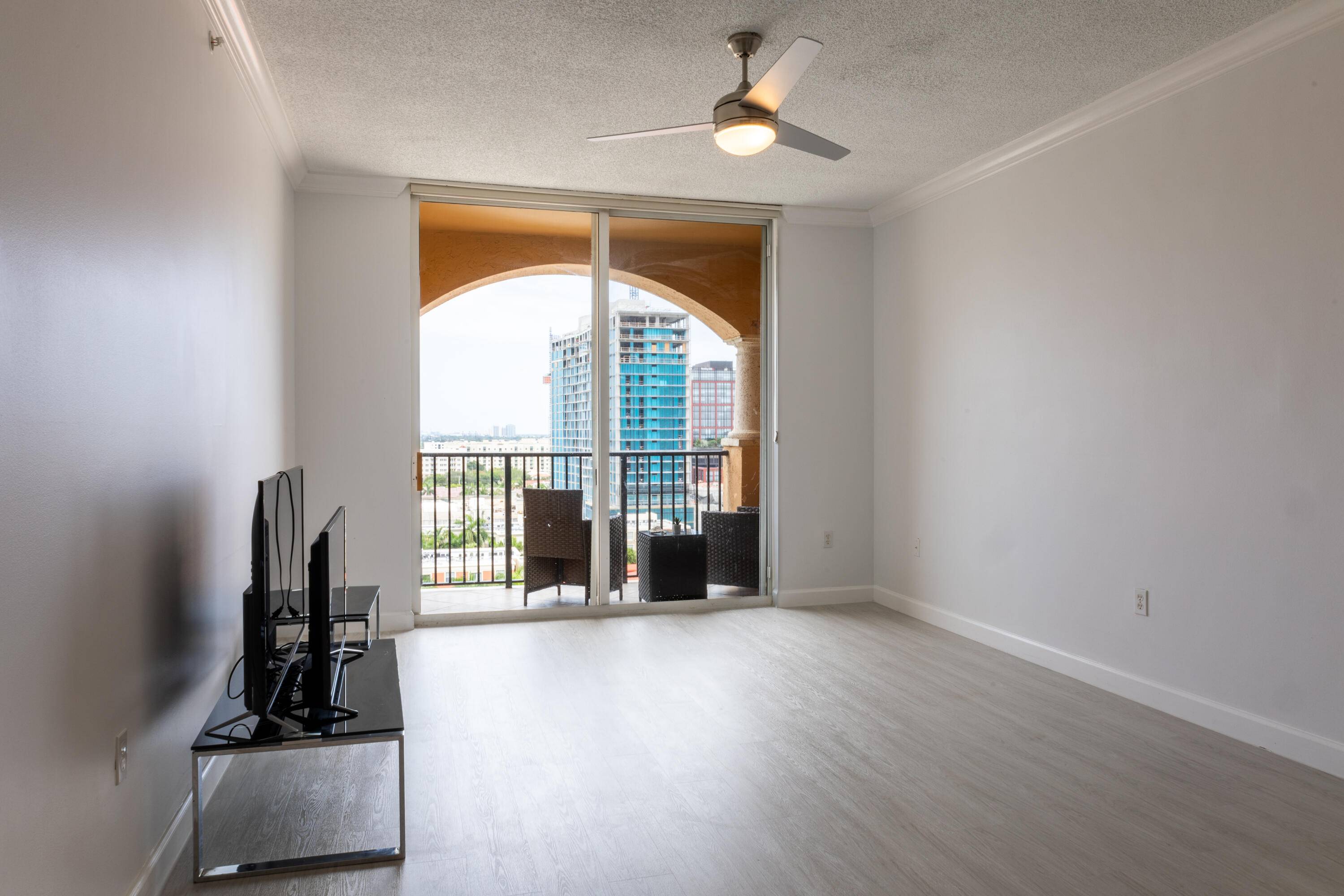 Renovated Furnished Top Floor Penthouse Corner Unit for Rent in the heart of Downtown West Palm, only 8 units on floor.