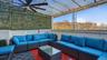 View of patio with ceiling fan