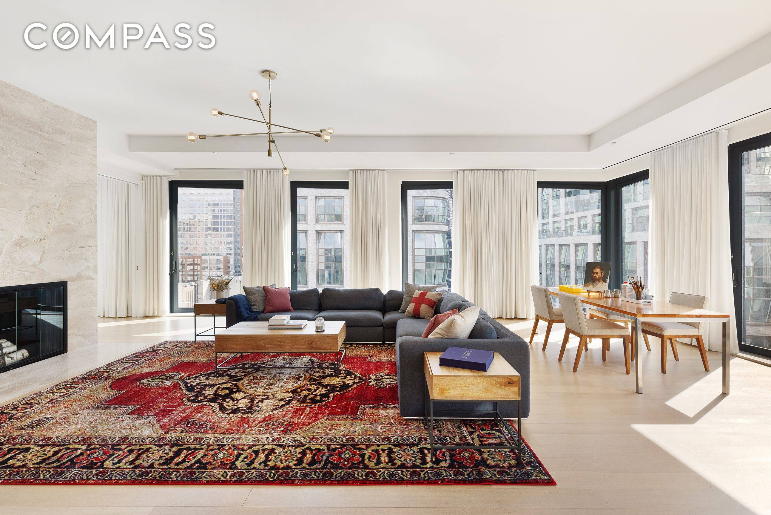 This grandly scaled single floor private floor penthouse with two terraces in the heart of West Chelsea soars above the Highline Park, just moments from The Hudson River Park and ...