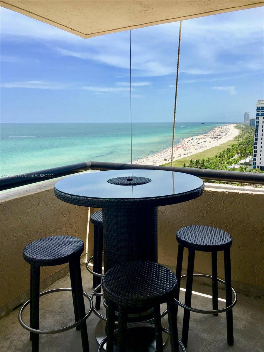 PERFECT HIGH FLOOR OCEANFRONT UNIT WITH SWEEPING VIEWS OVER THE OCEAN AND SOUTH BEACH !