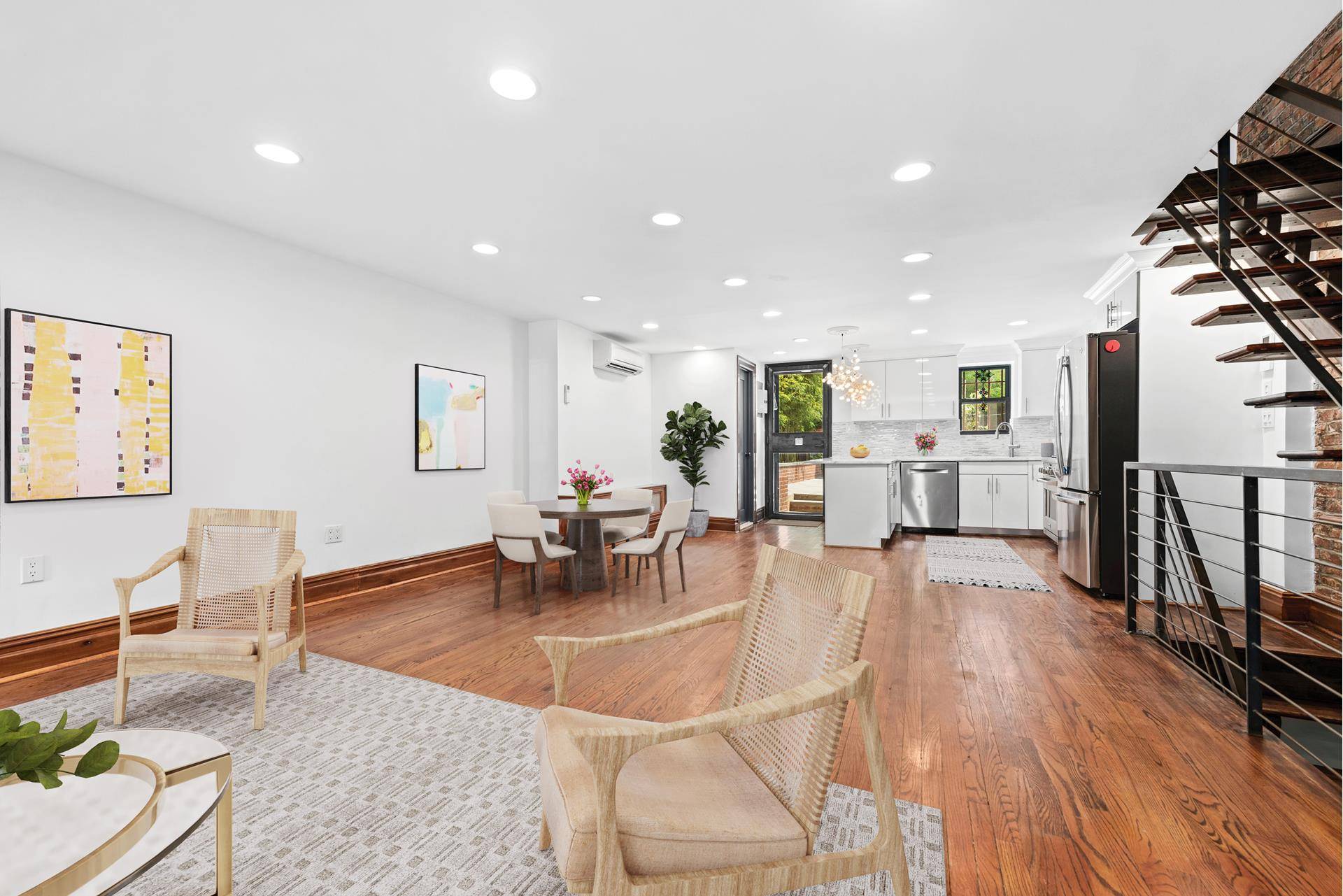 This beautiful three unit Clinton Hill townhouse offers the perfect opportunity for brownstone living with great rental income.