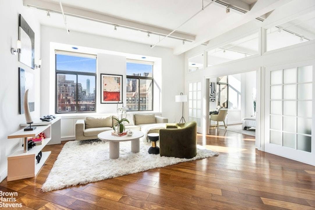 SUN FLOODED 2500 SQ FT LOFTOne of a kind Flatiron loft with 50' of oversized south facing windows, 11 foot ceilings, convertible 2 3 bedrooms, as well as fantastic and ...