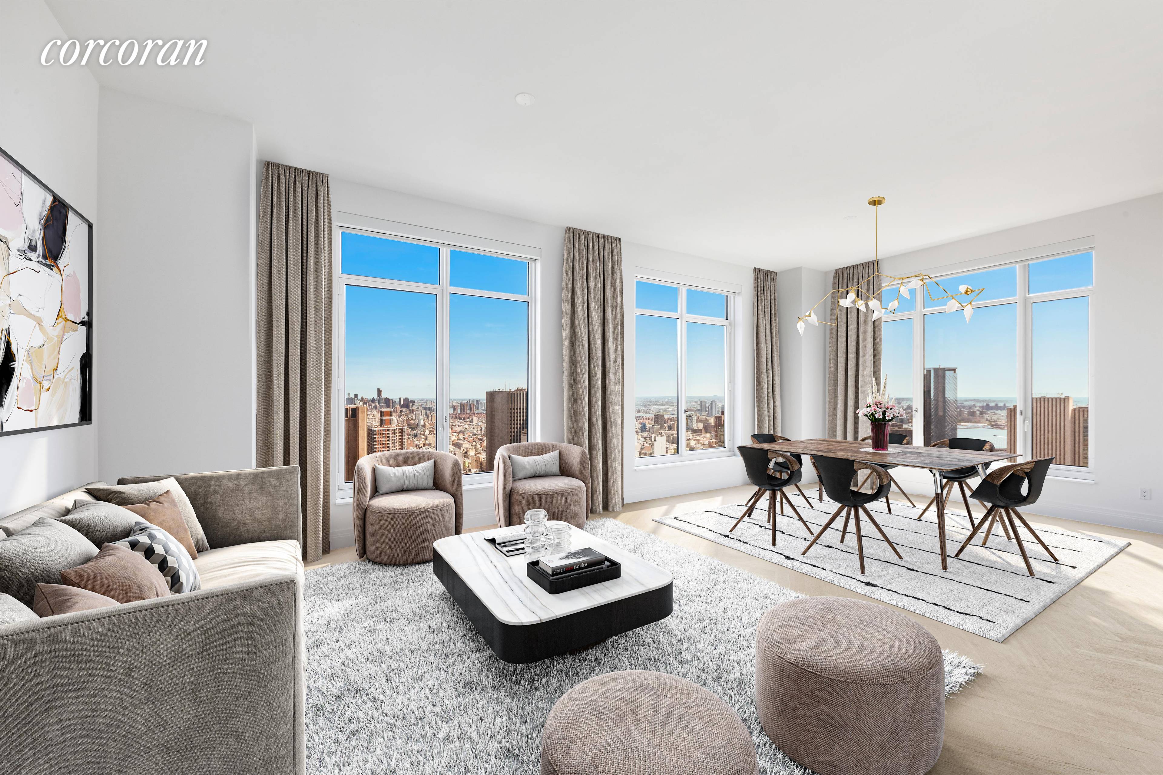 Application Pending Welcome to Apartment 60B Storage Unit 44 at 30 Park Place, The Crown Jewel Of Tribeca Exquisitely Designed 3 Bedroom, 3.