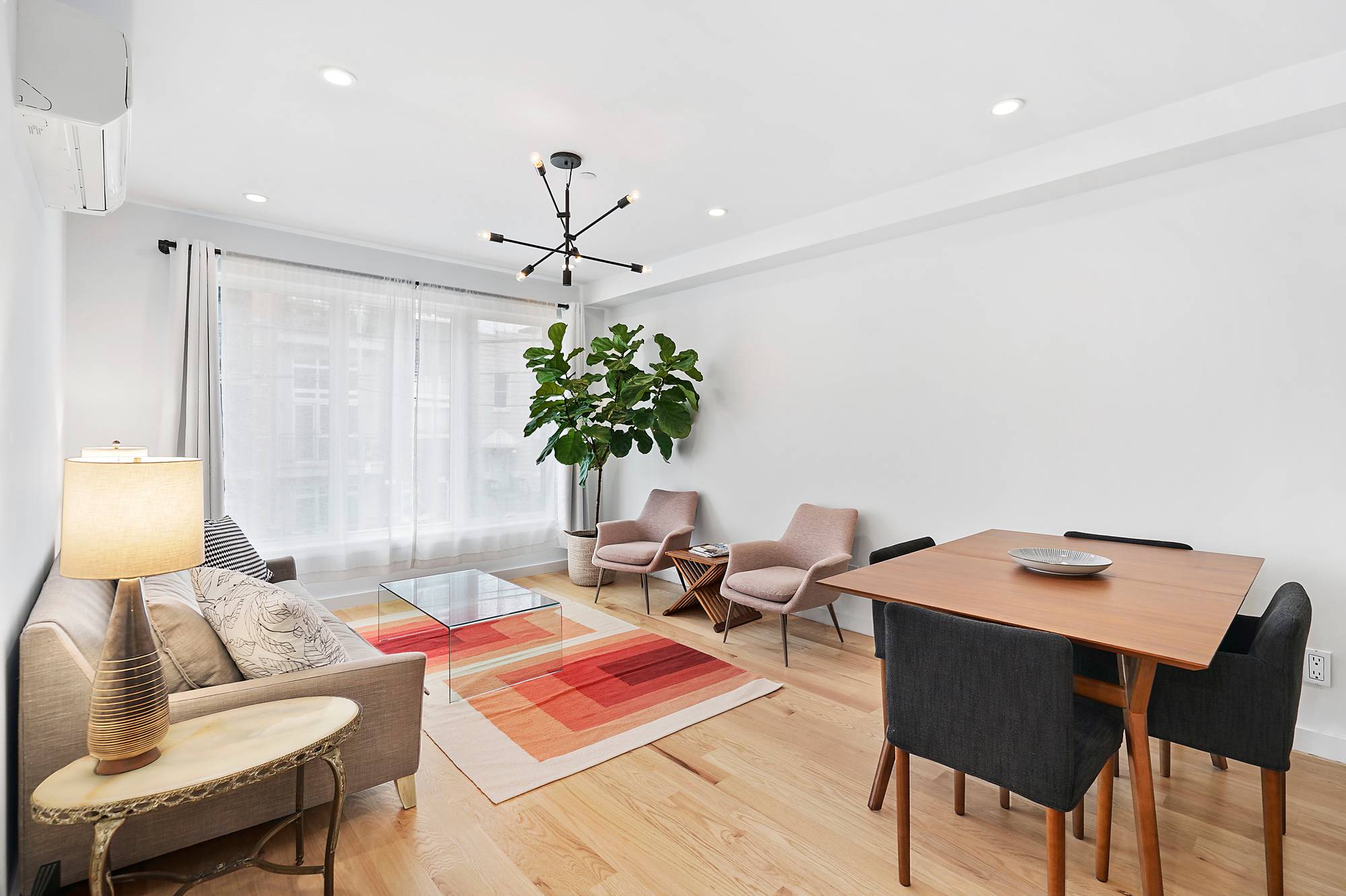 This bright amp ; beautiful 3 bedroom, 2 bathroom home with separate dining alcove was completed in 2018 as part of a boutique condo in the heart of East Williamsburg.