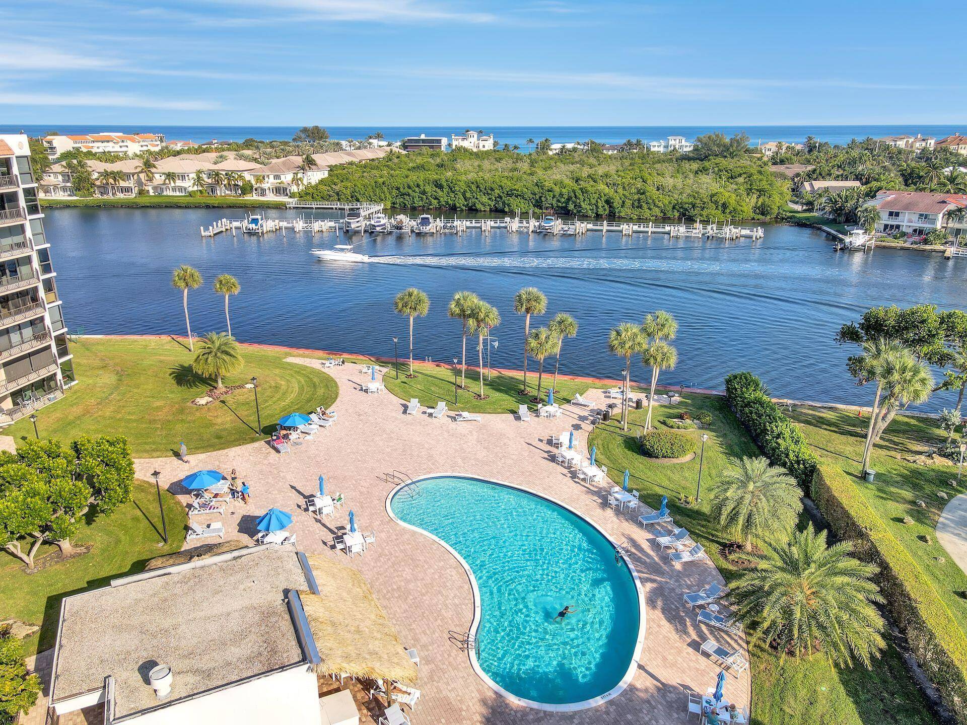 AMAZING Incredible INTRACOASTAL VIEWS This 2 bedroom 2 Baths Balconies with access from both split bedrooms Porta Bella is a FULL Featured Resort Style Complex.