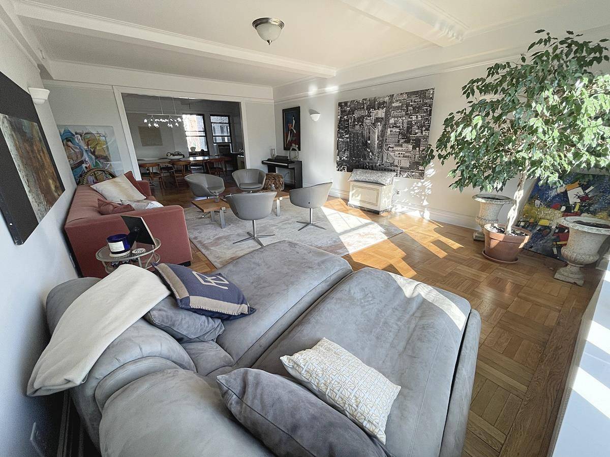 Relish the Central Park views from every room in this expansive, classic seven room home.