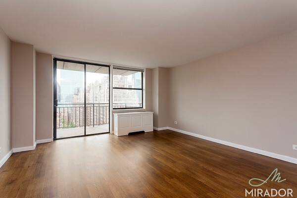 Newly renovated north facing one bedroom plus a private balcony with water views on the 27th floor of New York Tower.