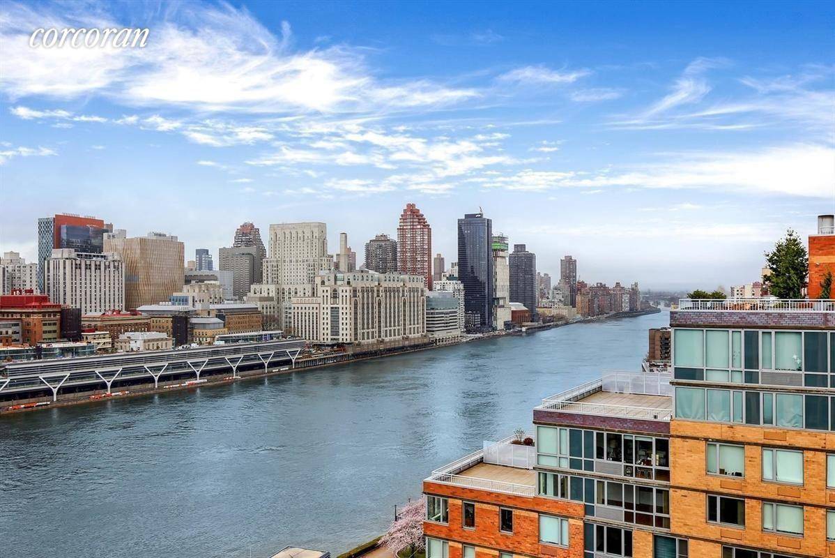 Extremely Rare 2 Bedroom 2 Bathroom Penthouse with 12ft Ceilings, and Manhattan amp ; River Views, in Most Desirable Condo Building on Roosevelt Island !