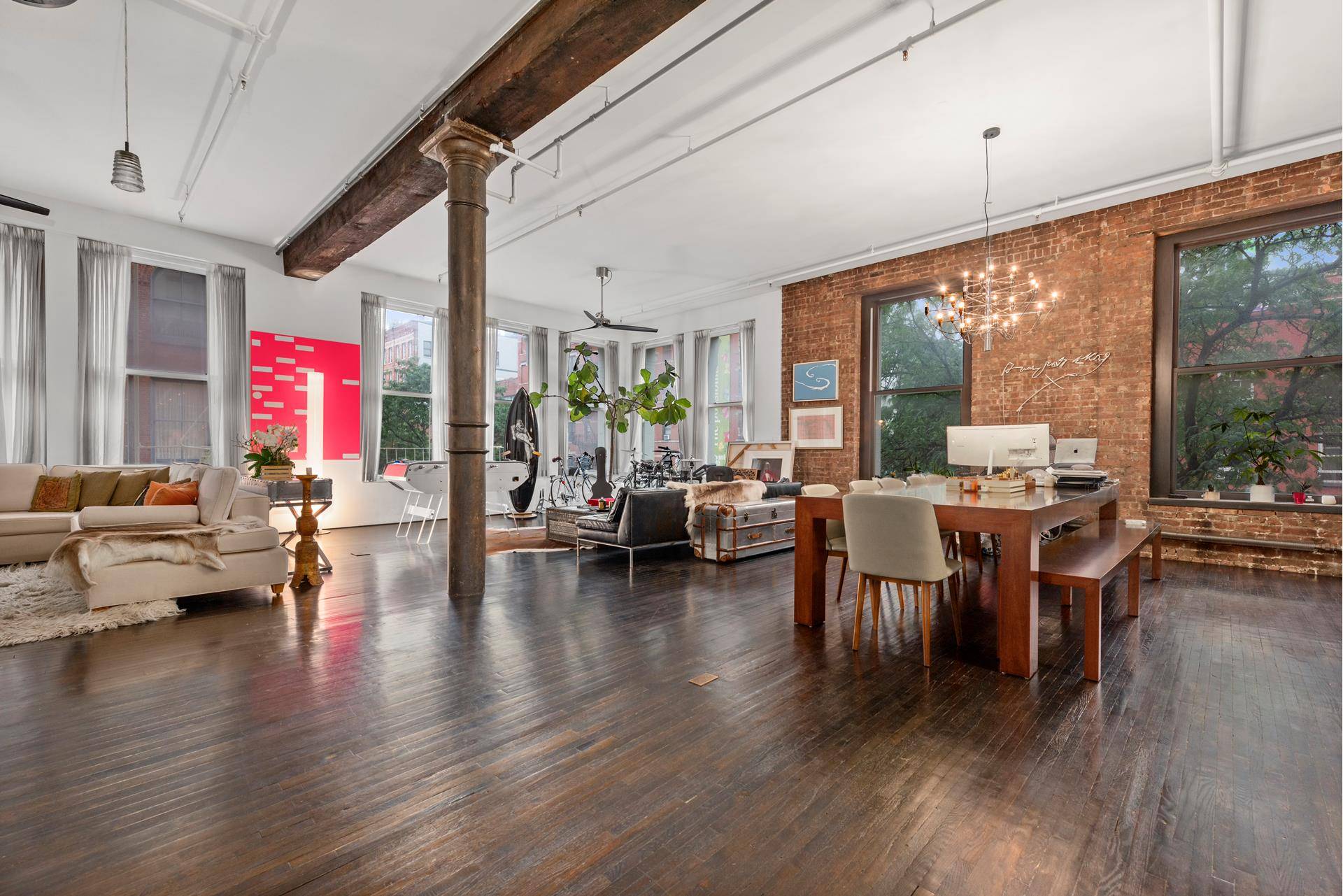 Welcome to unit 2 at 143 Prince A phenomenal 2 Bedroom 2 bathroom prime and original Soho loft.