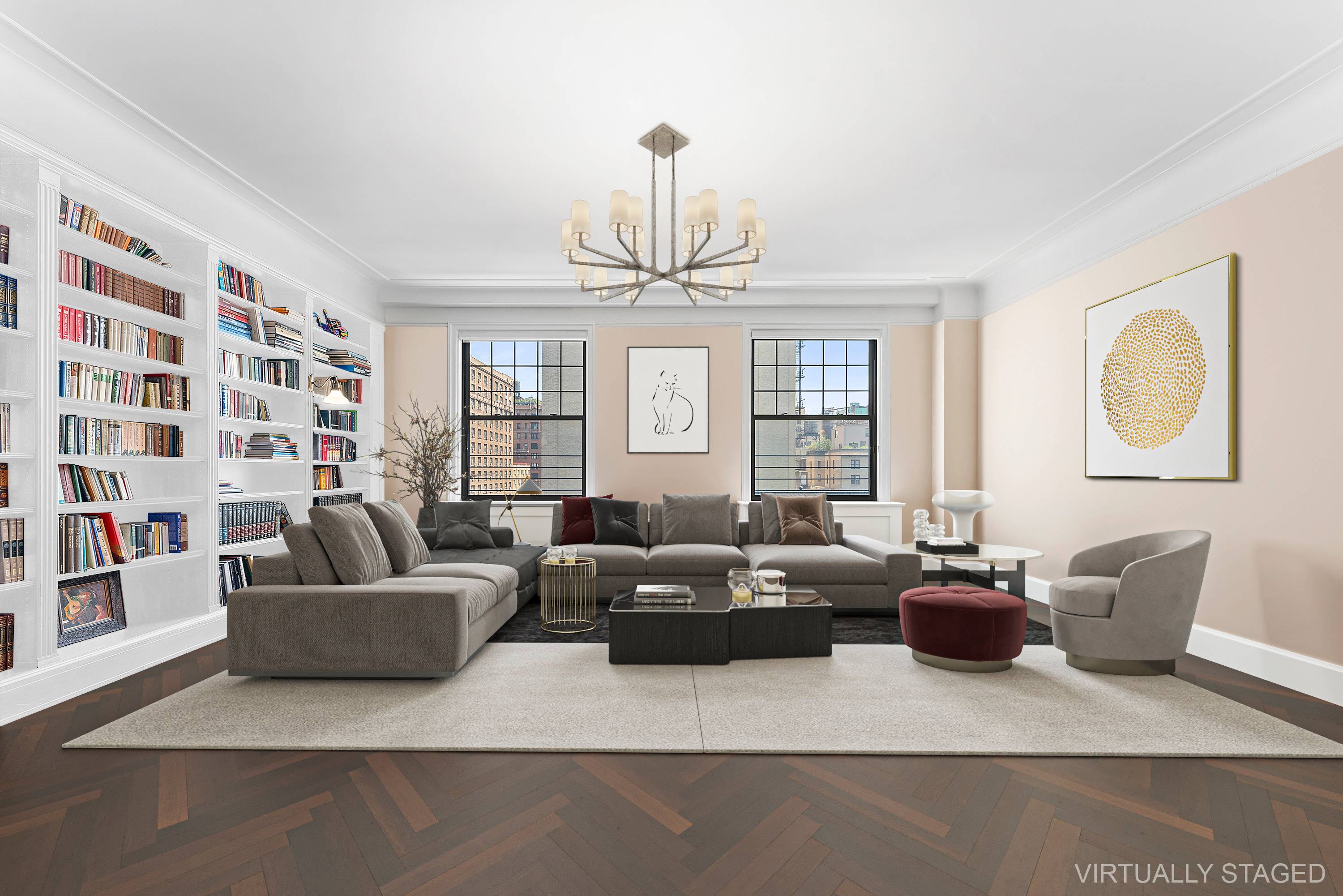 Opportunity to combine two stunning and impeccably renovated apartment in a beautiful pre war doorman coop in the heart of the UWS done by the same architect and designer to ...