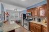 Granite kitchen with stainless steel appliances