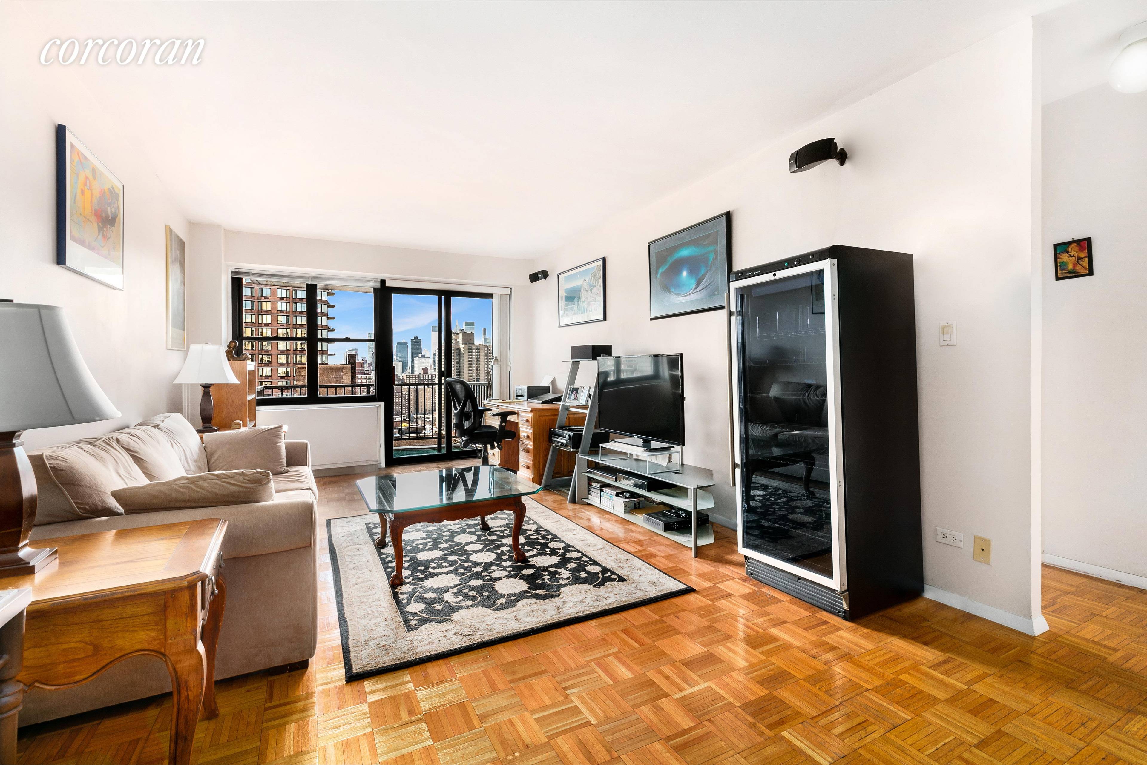 Welcome to 345 East 80th Street 25J, a graciously proportioned corner 1 bedroom and 1 bathroom condominium apartment.