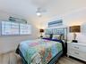 The front bedroom overlooks the walkway