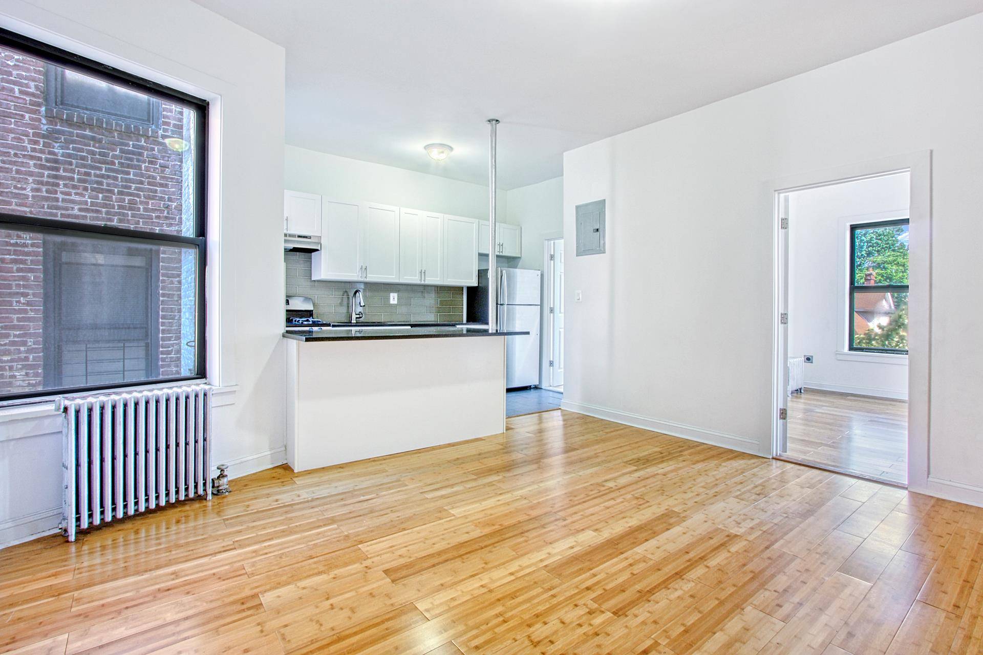 NO FEE Make this renovated 3 bed 1 bath apartment your new home in Prospect Lefferts Gardens !