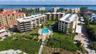 A,B,C - Gulf side buildings and pool
