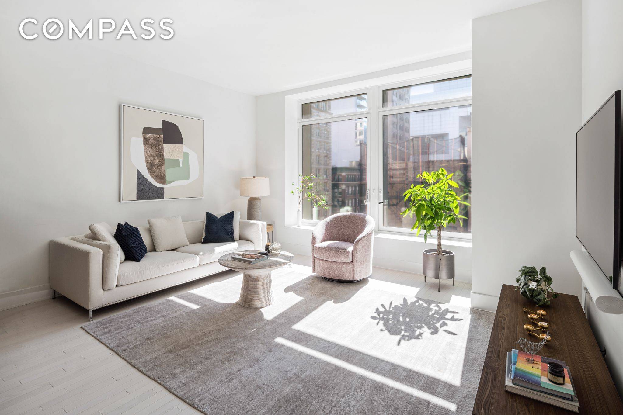 Chic 2 bed 21 2 bath at 91 Leonard St Overflows with Light, Elegance and Space Be sure to view the listing video and 3D virtual walk through.