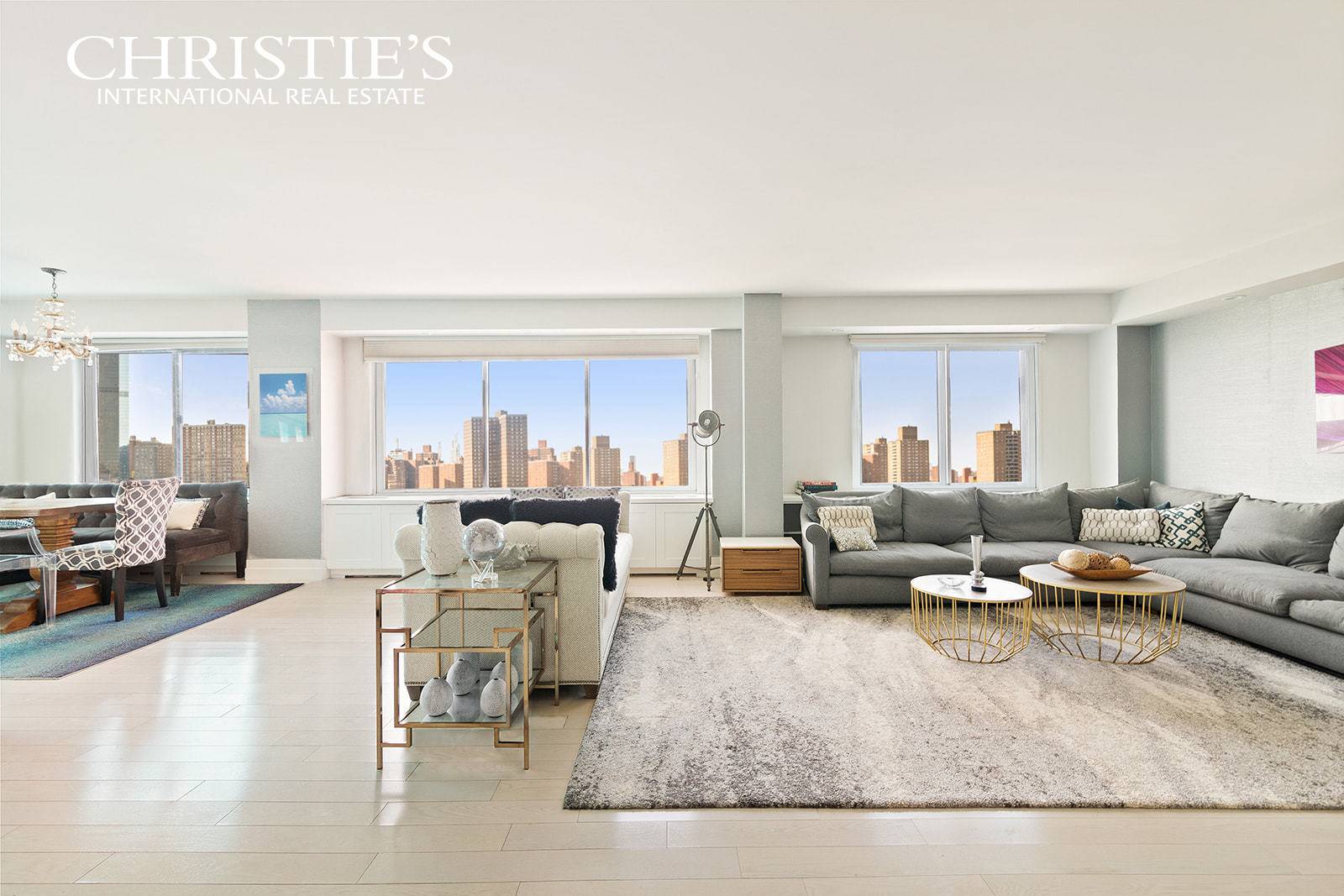 Residence 12CD at 175 West 12th Street is a three bedroom, three bathroom gorgeously renovated condominium.