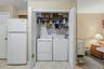 Washer/dryer nook in a closet!