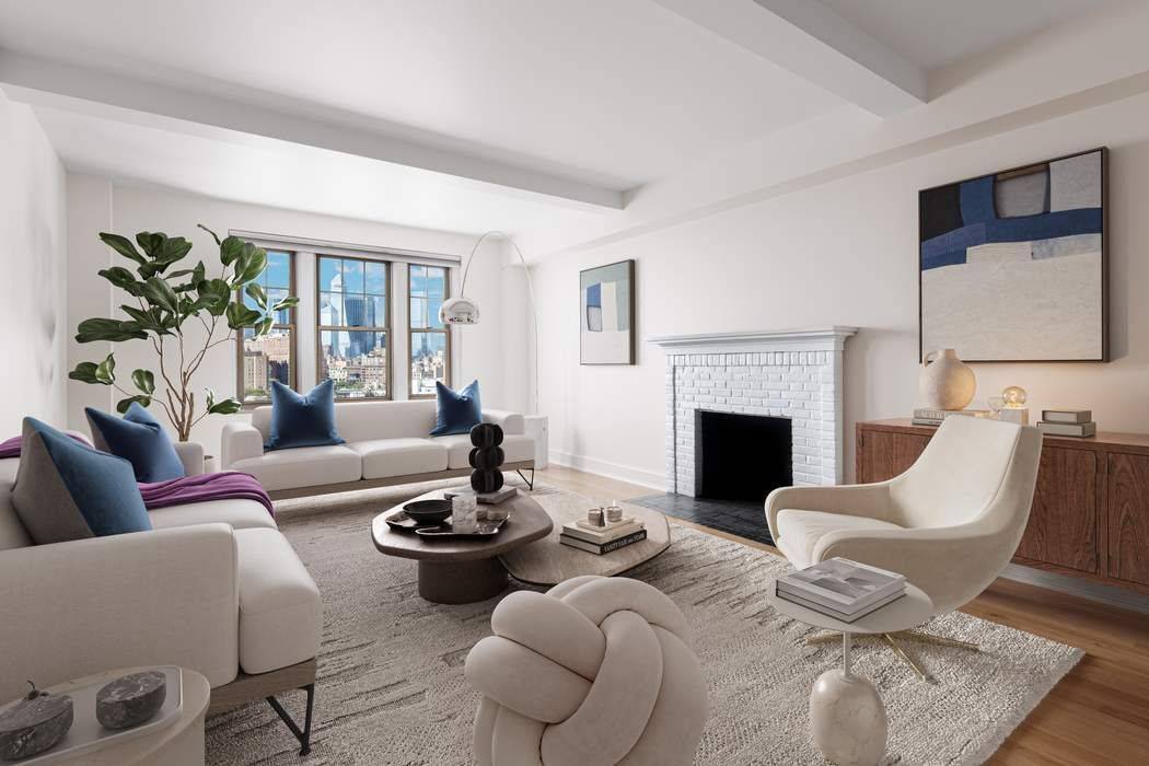 Own the perfect primary residence, investment, or pied a terre opportunity a gracious, fully renovated prewar condominium in the heart of the West Village with soaring panoramic views and light ...