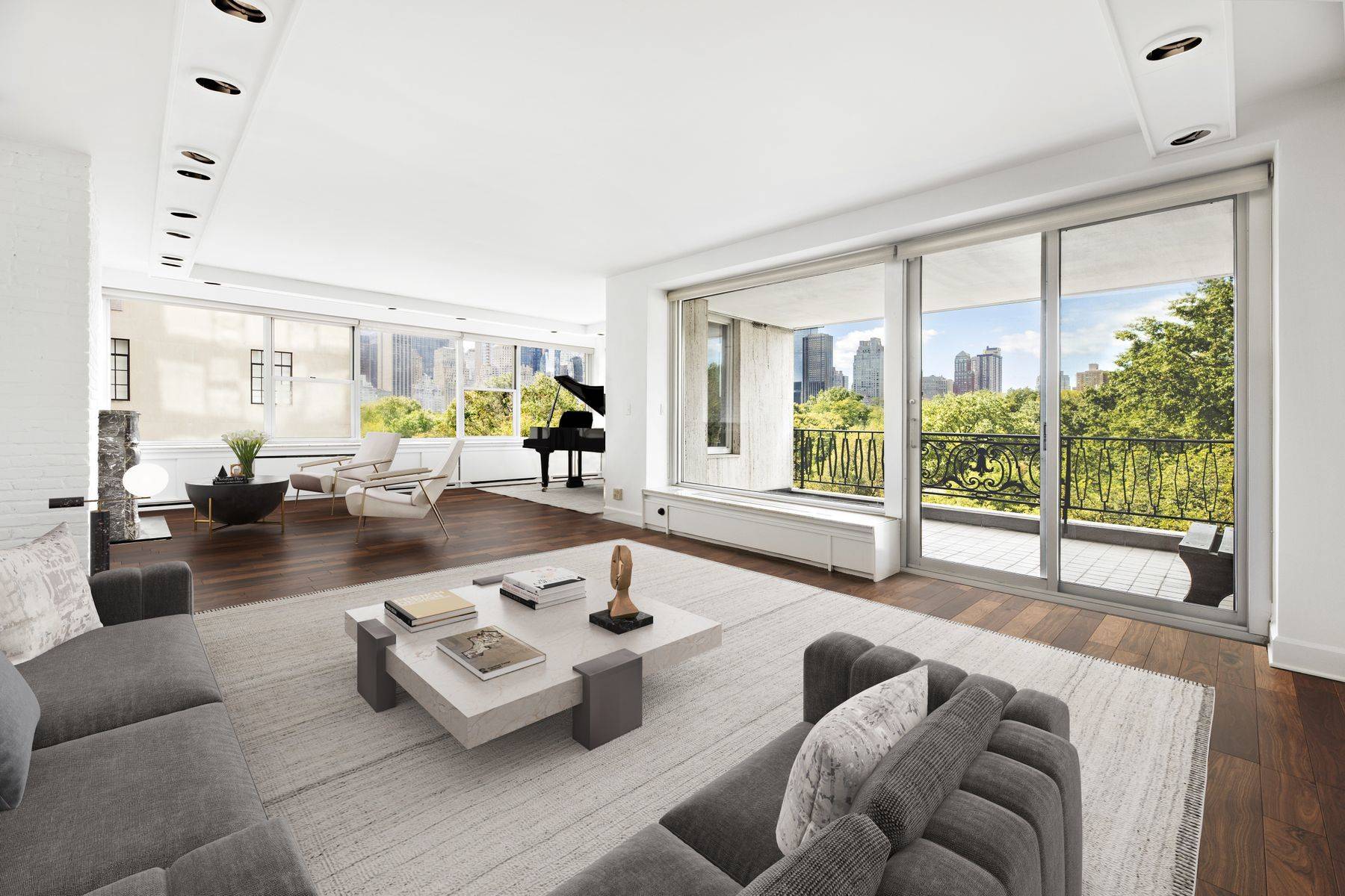 Full floor residence with SPECTACULAR above tree line Central Park views.