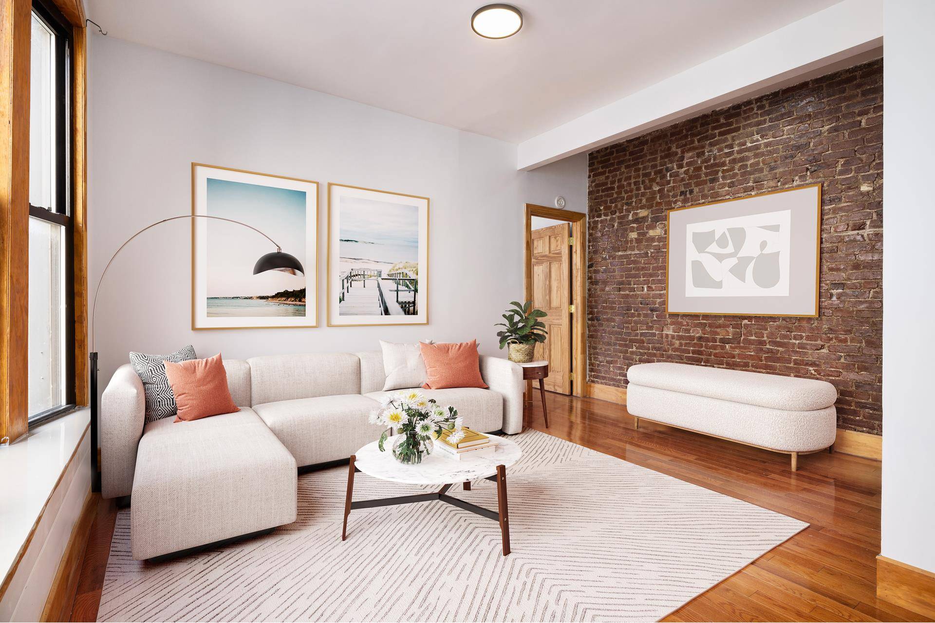 NO BOARD APPROVAL SPONSOR SALE RENOVATED TOP FLOOR WITH HUDSON RIVER amp ; OPEN SKY VIEWS.