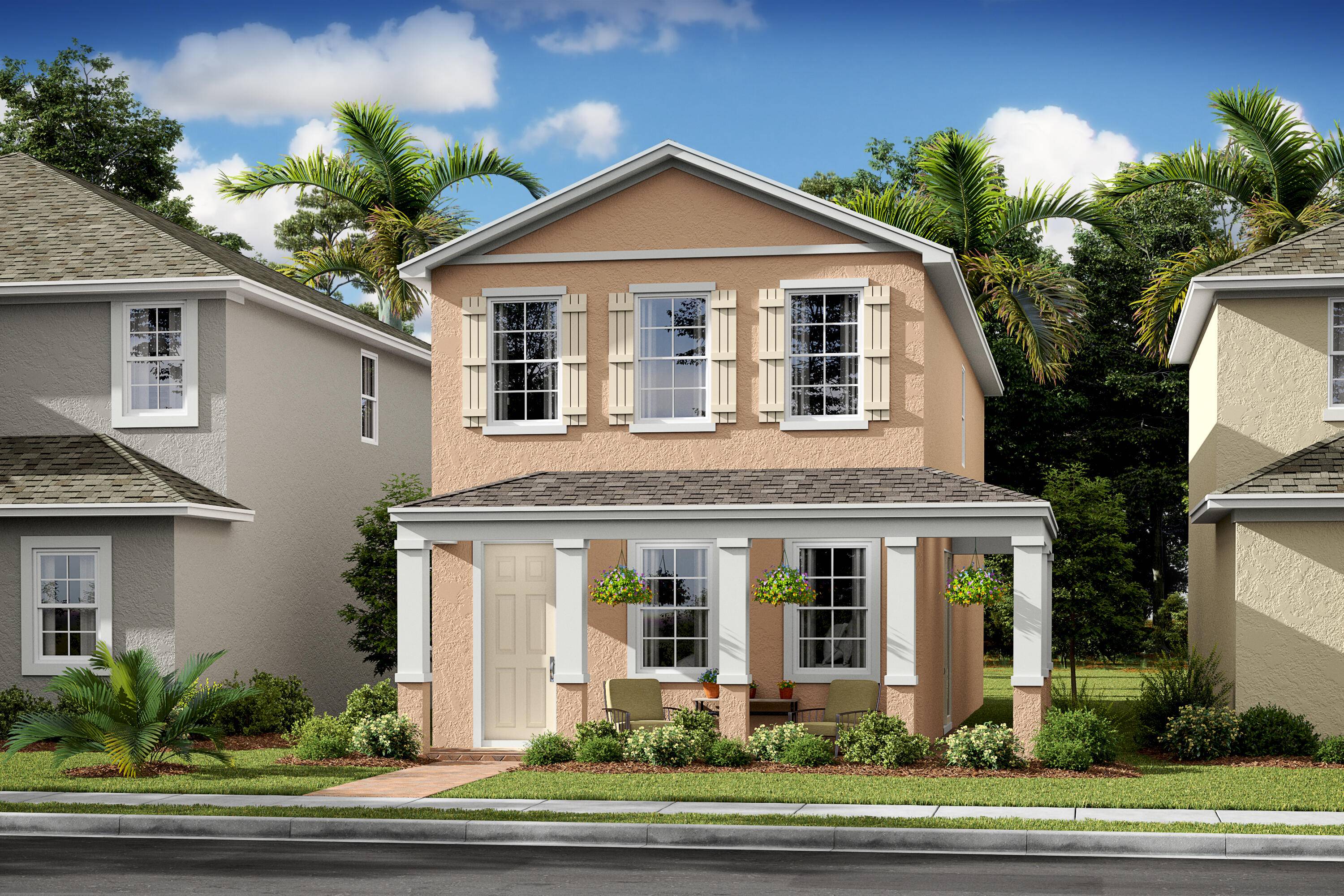 The gorgeous Stetson floorplan has 3 bedrooms, 2 1 2 baths and a 2 car garage.