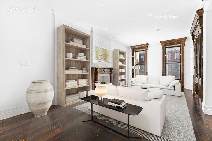Welcome to modern living in this historic Stuyvesant Heights gut renovated triplex brownstone rental boasting 3BR, 2 full and 2 half BA, TWO private outdoor spaces over 1400 SF, 2048 ...