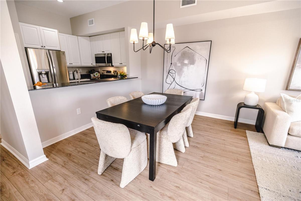 Bright, functional kitchen with open flow for entertaining.