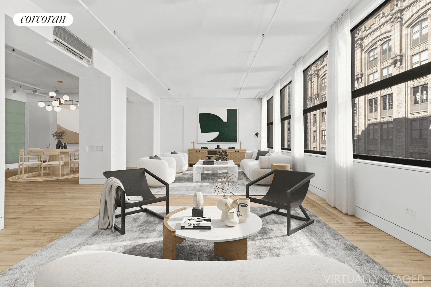 Stunning Nomad condo LOFT offering an expansive 1, 724 square feet of voluminous living.