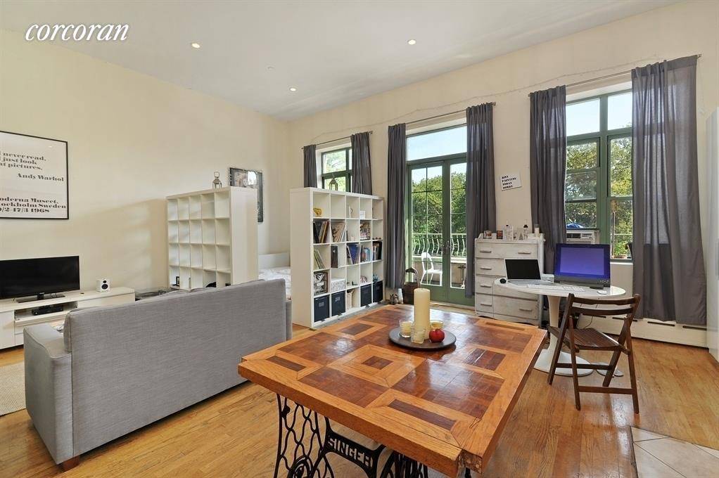 Take sanctuary in this 650 SF Convertible 1 Bedroom Parkside Loft overlooking McCarren Park in Williamsburg !