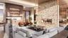 Wonderful marriage of natural materials and textures add warmth to this spectacular modern aesthetic