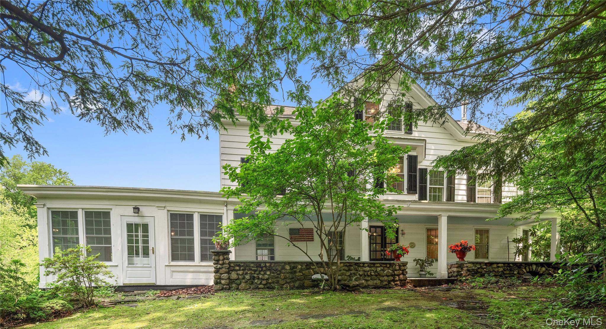 Set in the desirable Village of Pleasantville, this enchanting Colonial home, built in 1830 and sited on.