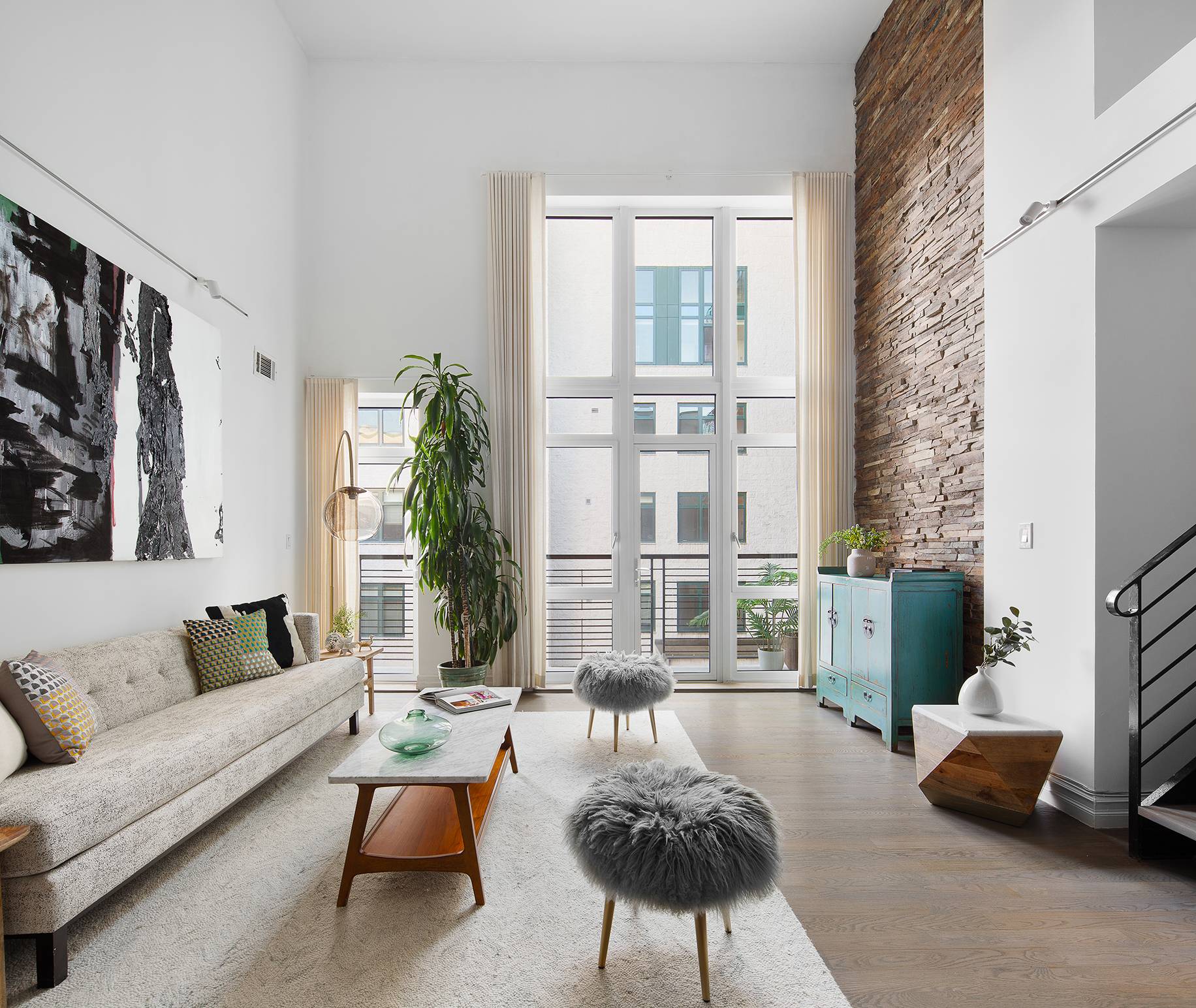 Welcome to apartment B3G an expansive, effortlessly chic 3 bed 3 bath duplex with home office, storage and a tax abatement in the heart of Prospect Heights !