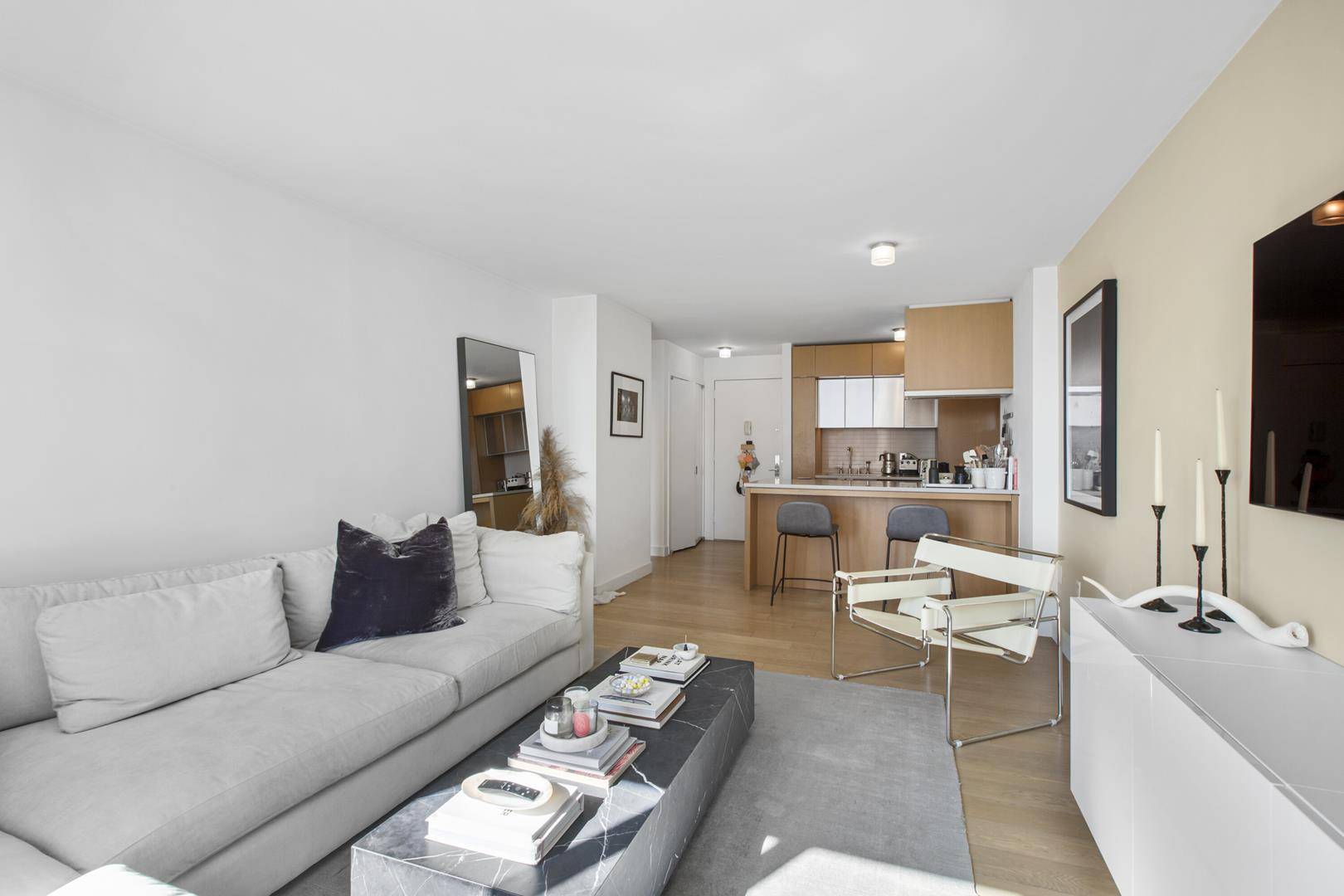 Welcome home to this light filled, South facing one bedroom apartment.