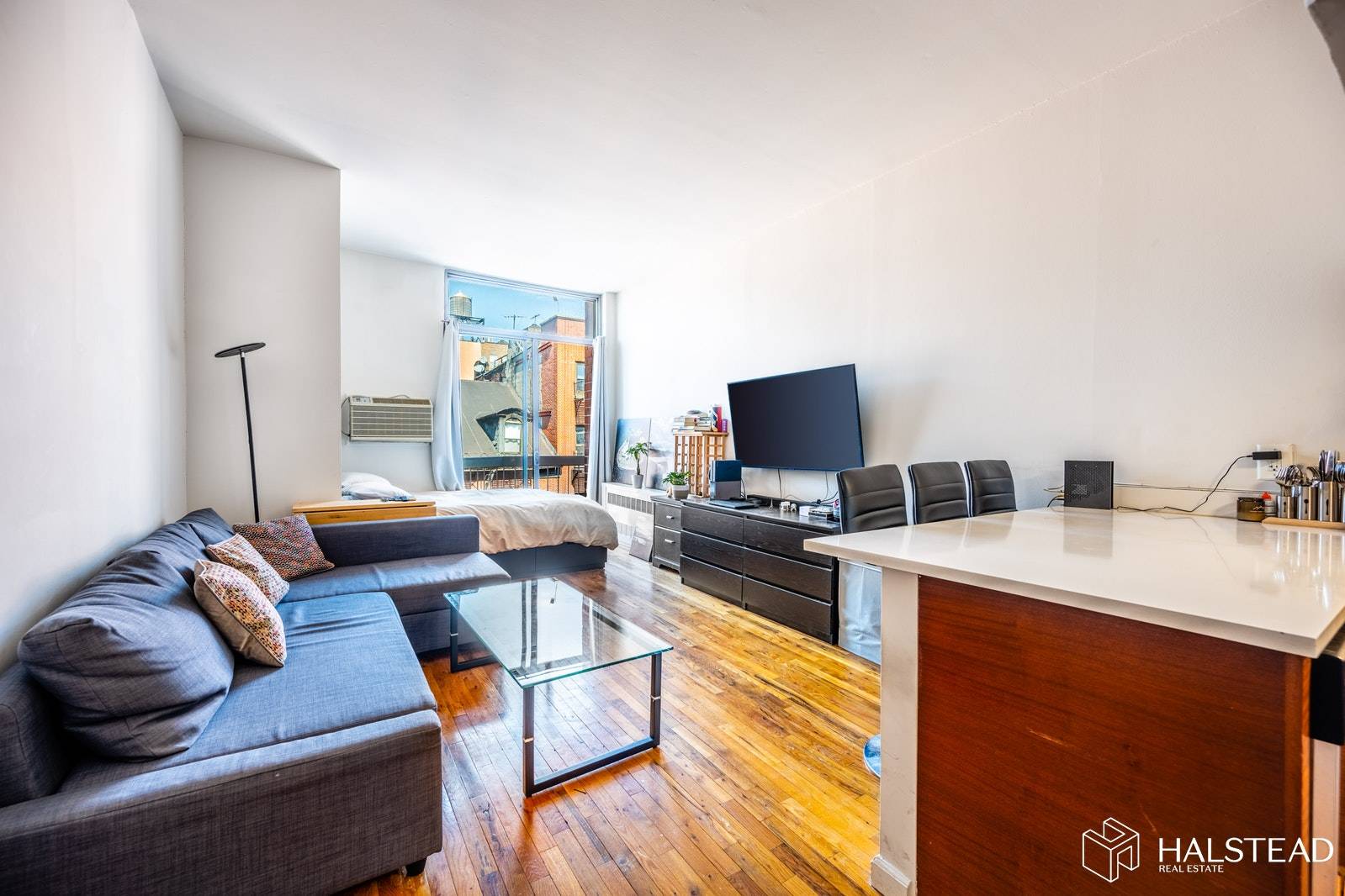 Come see this spacious Loft like studio apartment with 9.