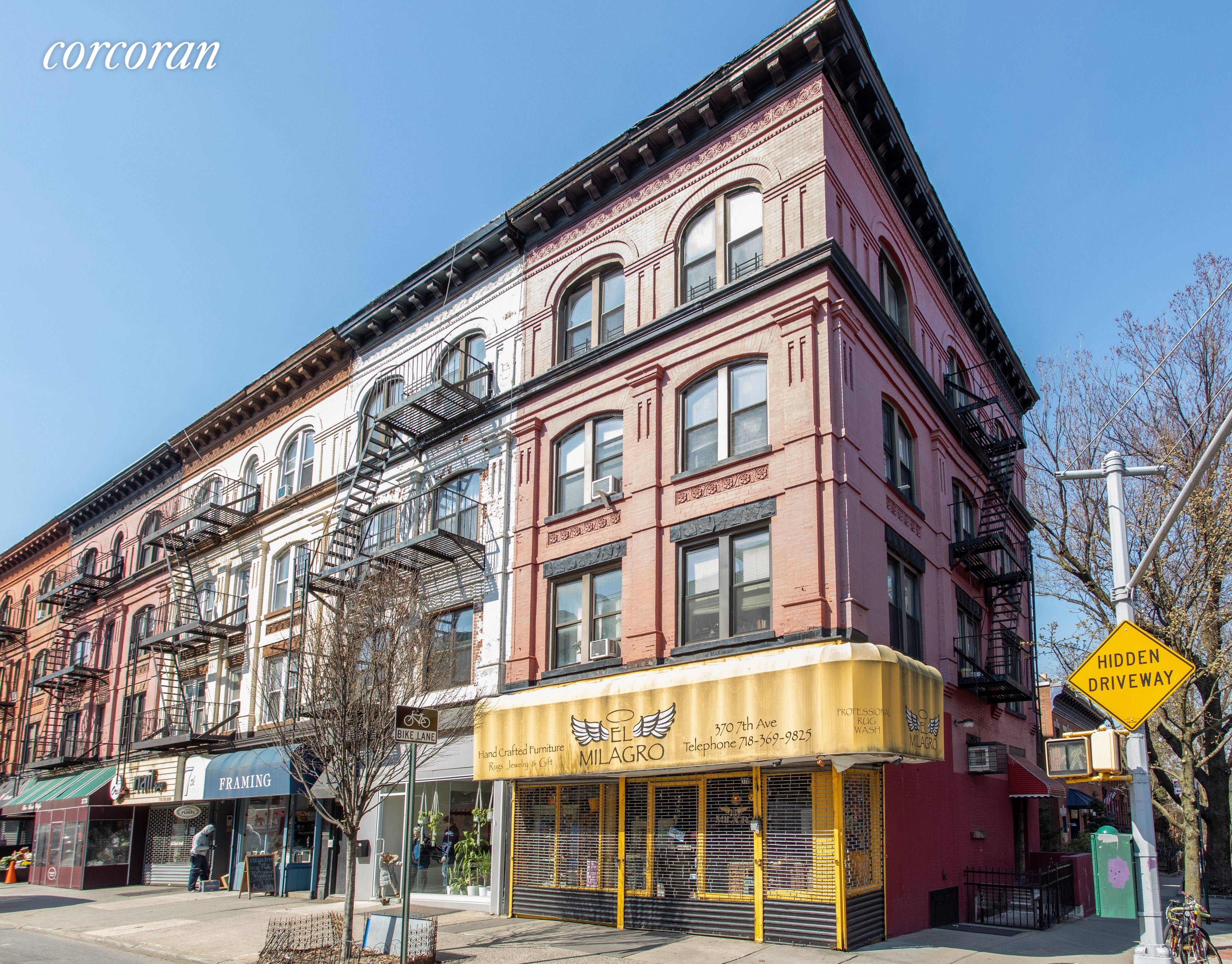 Rare Opportunity to own a Prime Park Slope, mixed use, 4 story corner building on 7th Avenue 11th Street.