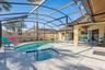 Backyard pool and spa