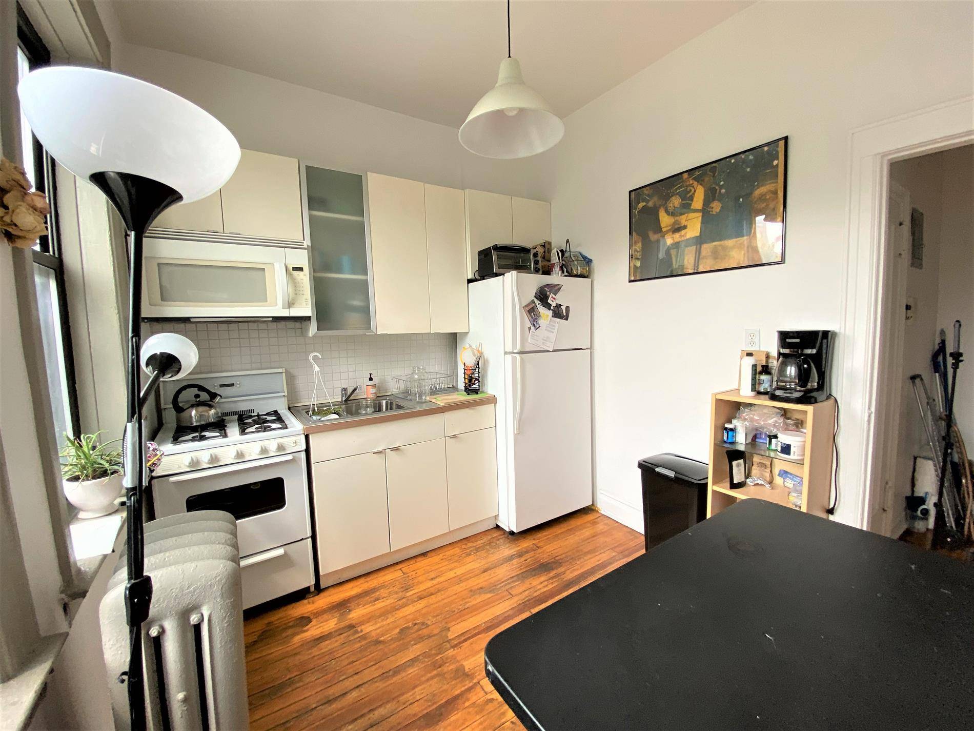 In the heart of trendy and hip Williamsburg, near McCarren Park, walking distance to 1 block G and L trains, bars, restaurants and supermarkets.