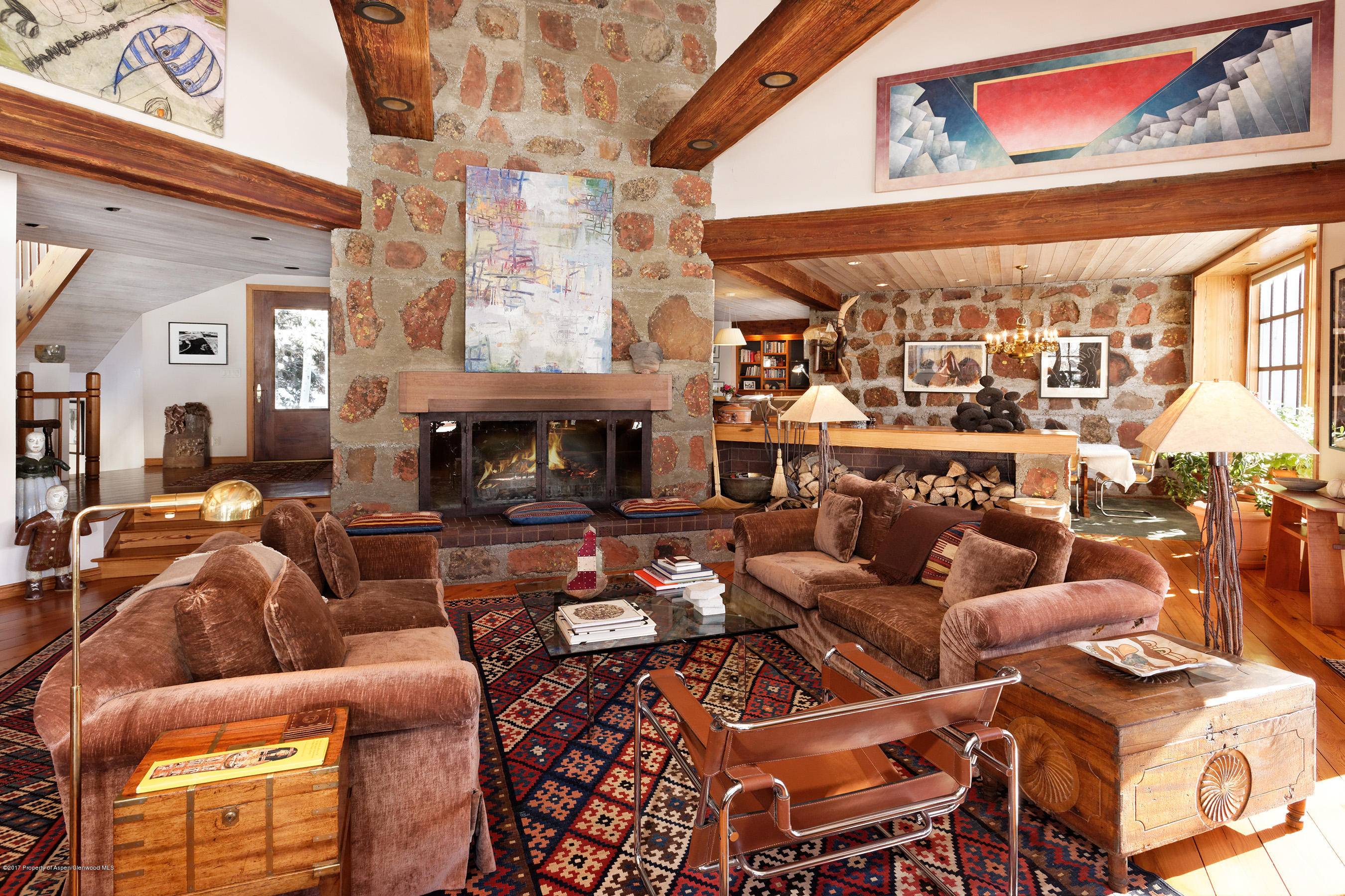 This unique Colorado ski retreat offers four bedrooms, four and one half baths, alarge kitchen and separate living room and great room.